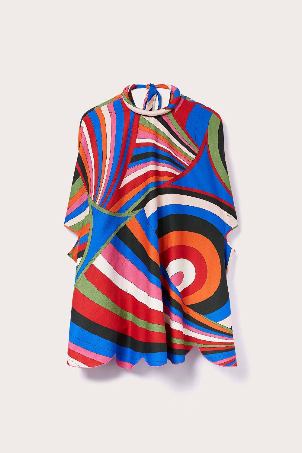 Pucci Abito a mantella con stampa Iride