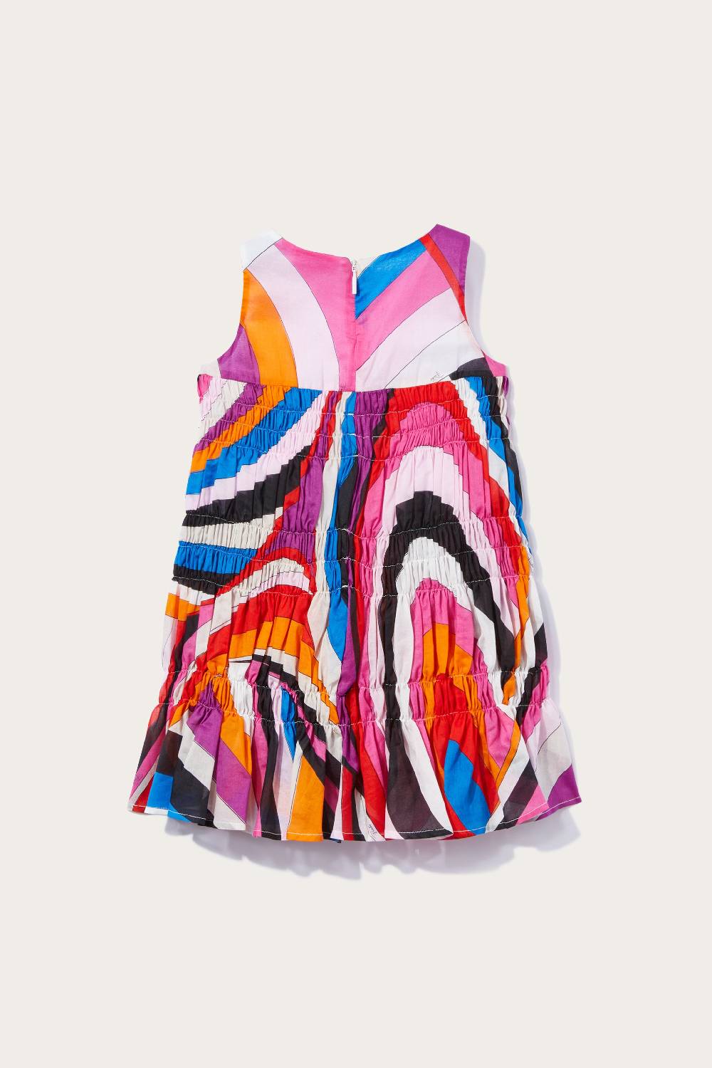Pucci Abito A Punto Smock Con Stampa Iride