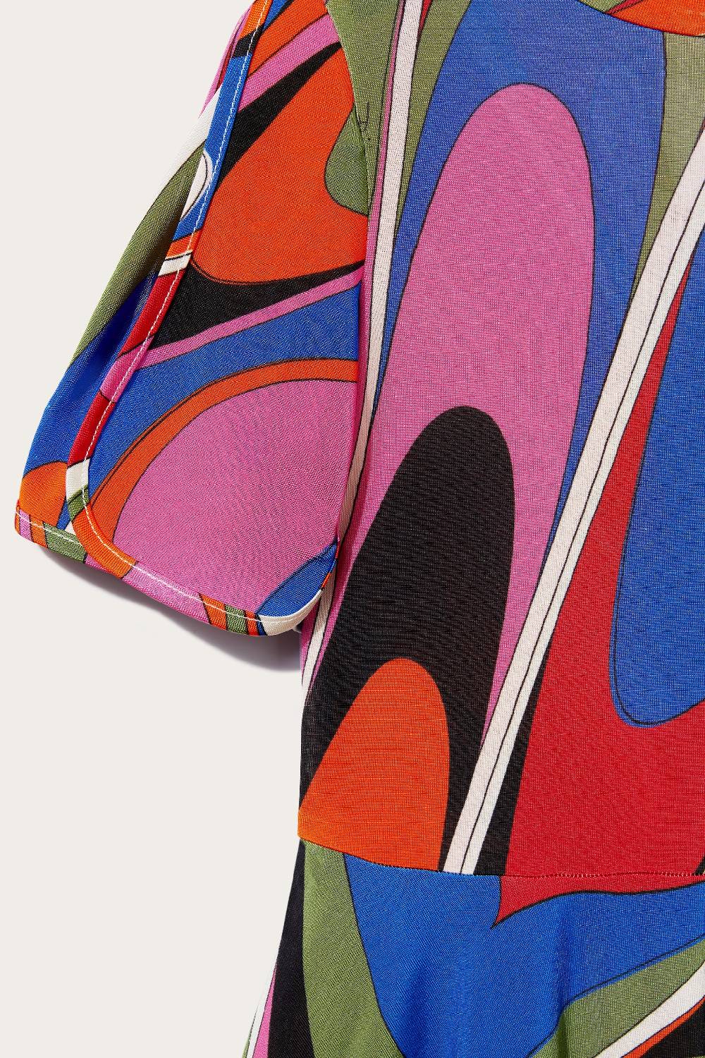 Pucci Abito Con Stampa Onde