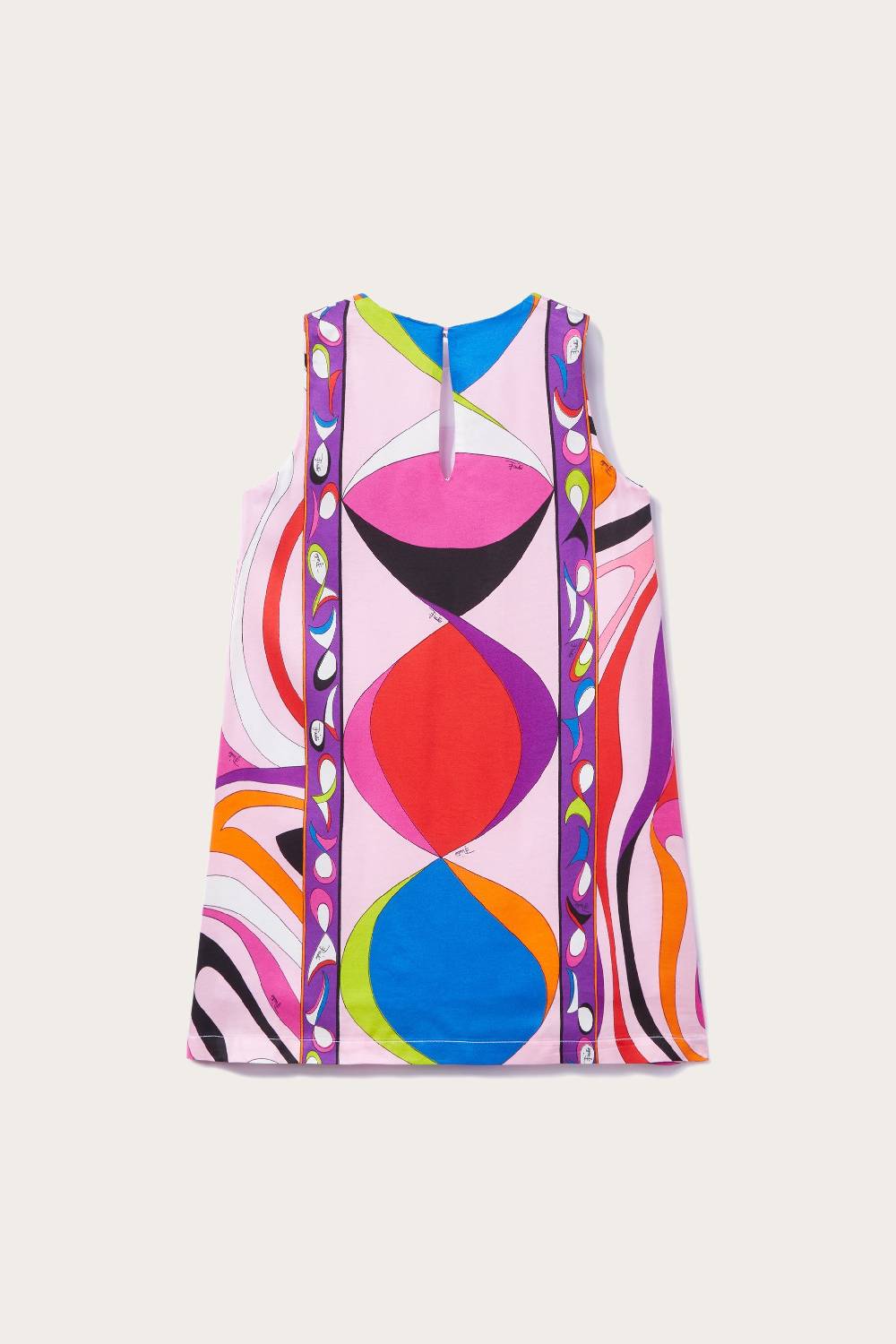 Pucci Abito Con Stampe Pesci E Marmo