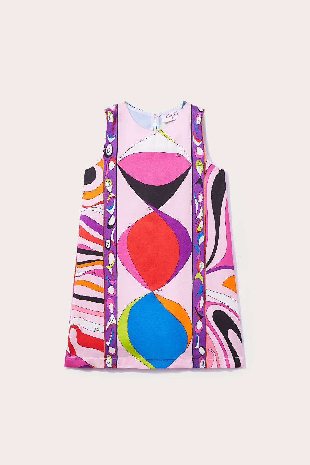 Pucci Abito con stampe Pesci e Marmo