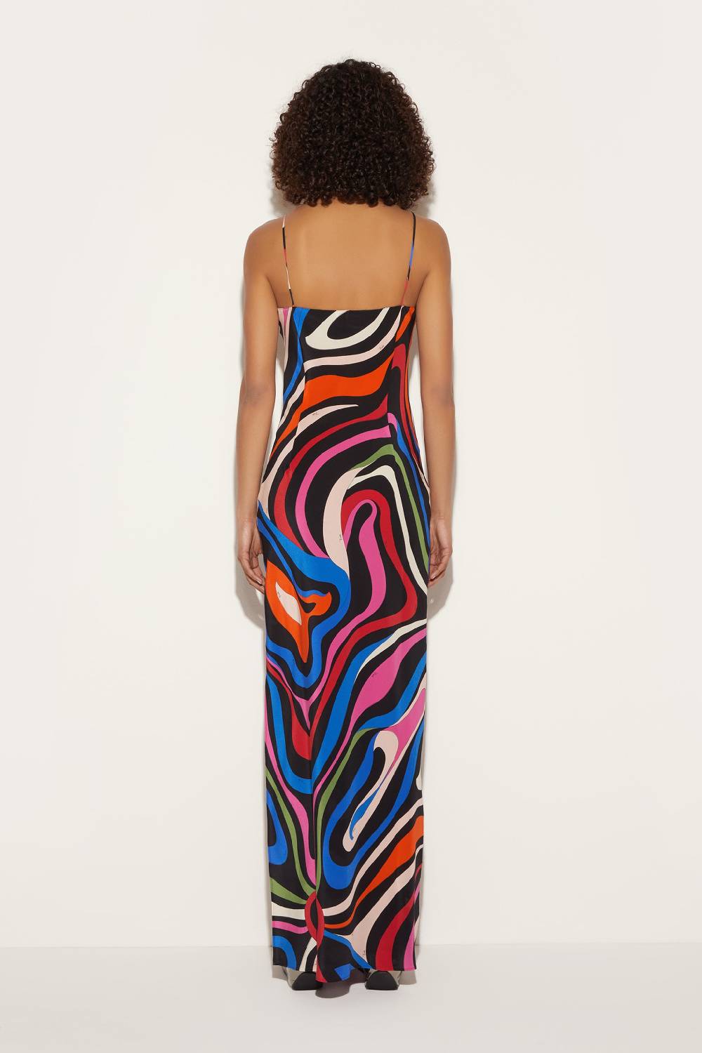 Pucci Abito In Seta Con Stampa Marmo