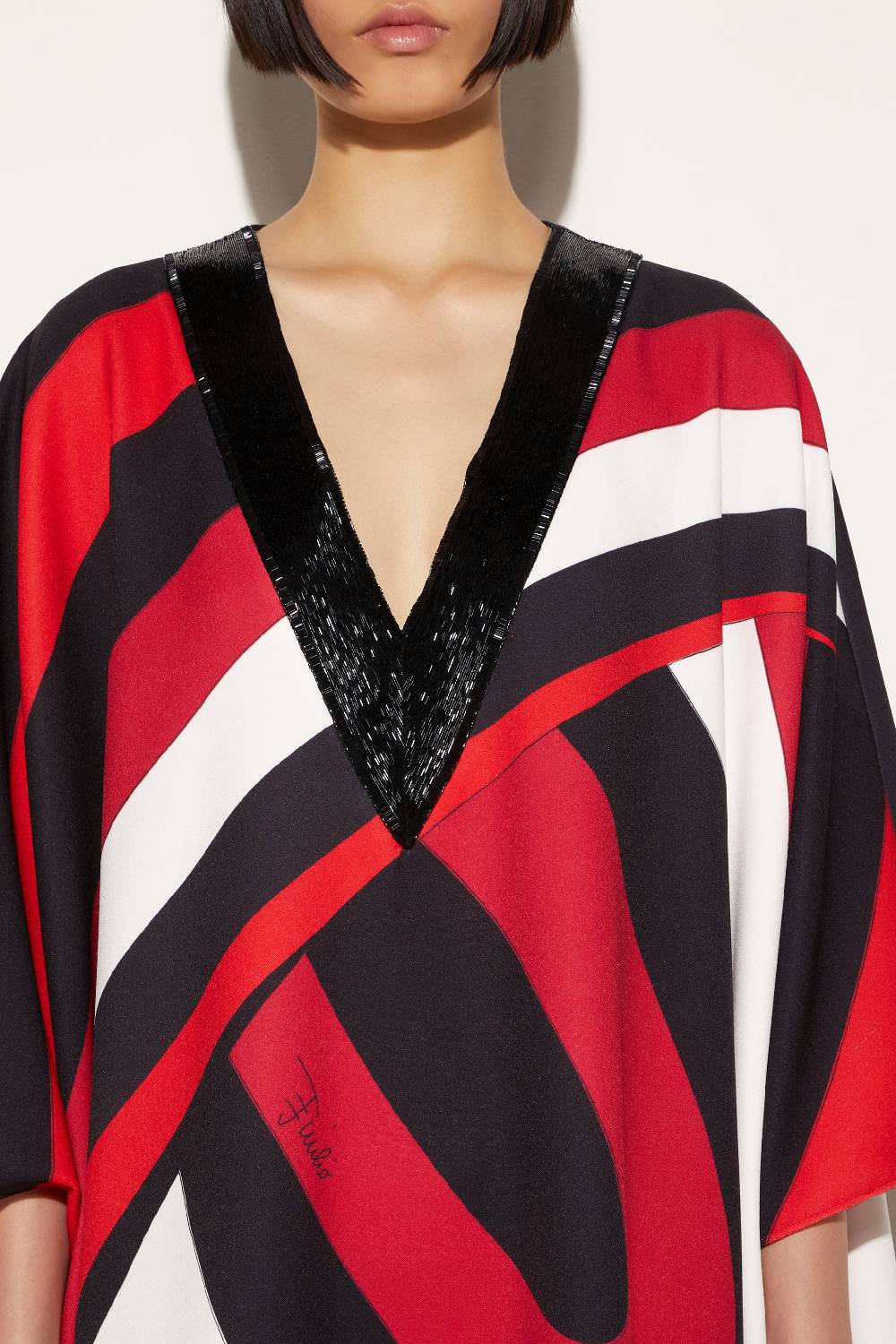 Pucci Abito Kaftano Con Stampa Iride