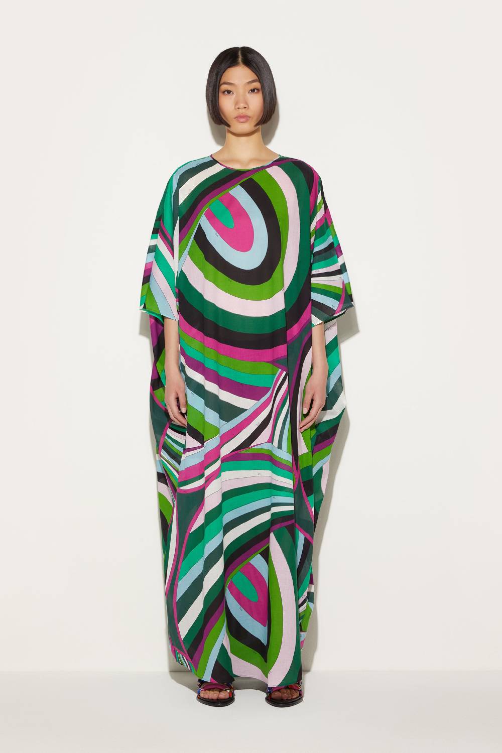 Pucci Abito Kaftano Con Stampa Iride