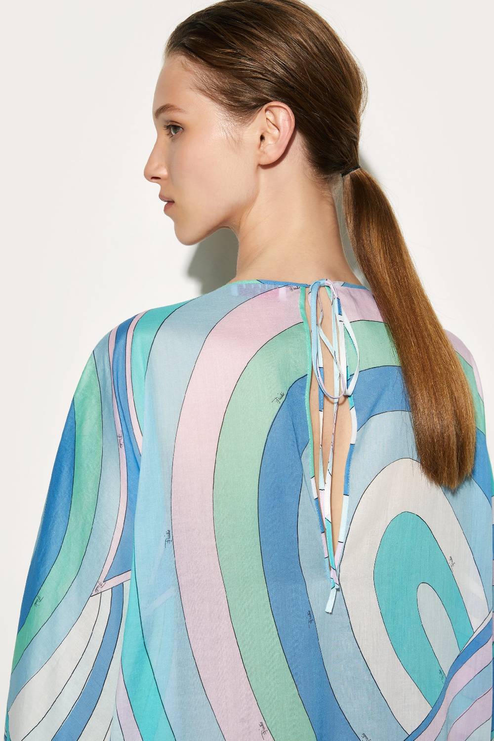 Pucci Abito Kaftano Con Stampa Iride