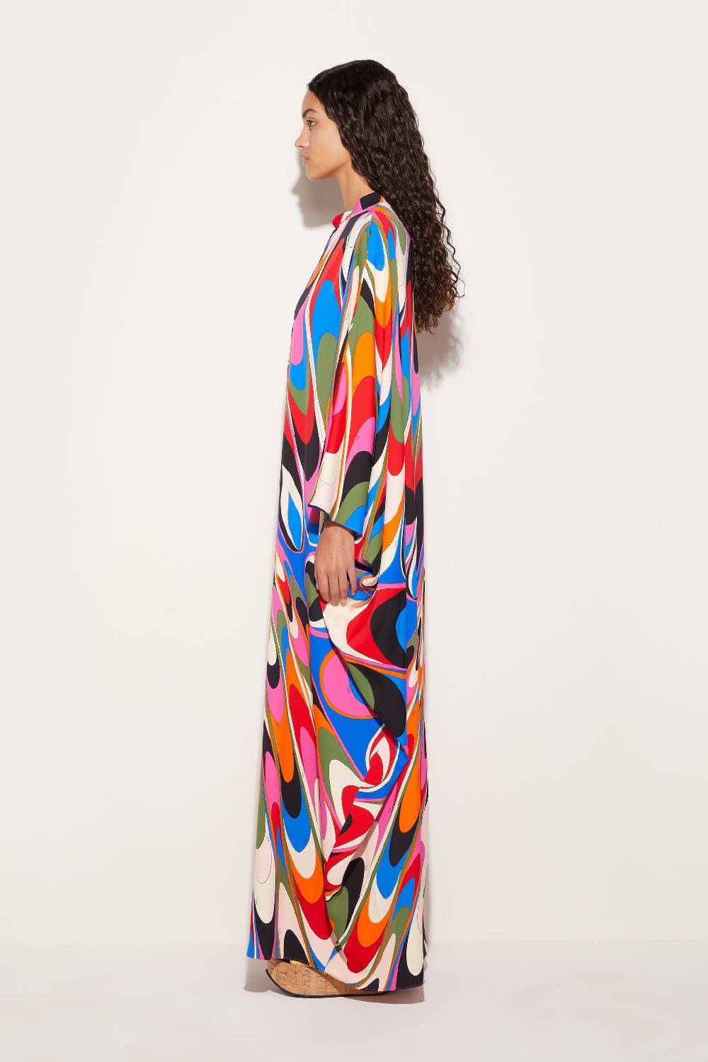 Pucci Abito Kaftano Con Stampa Onde