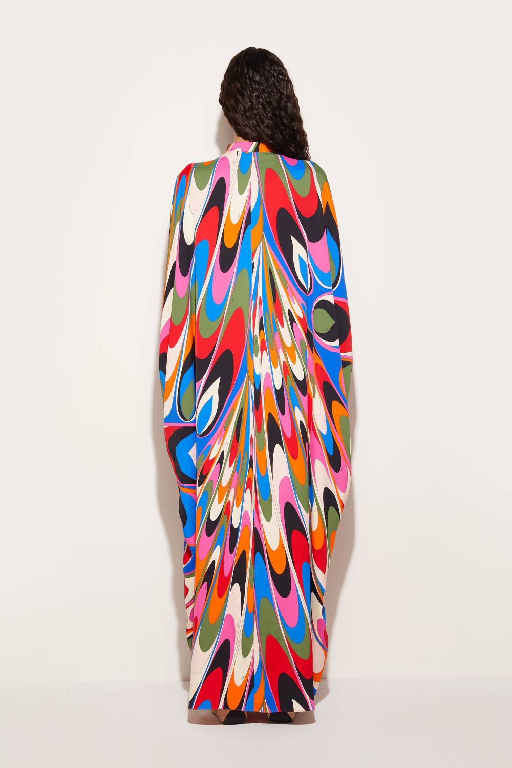 Pucci Abito Kaftano Con Stampa Onde