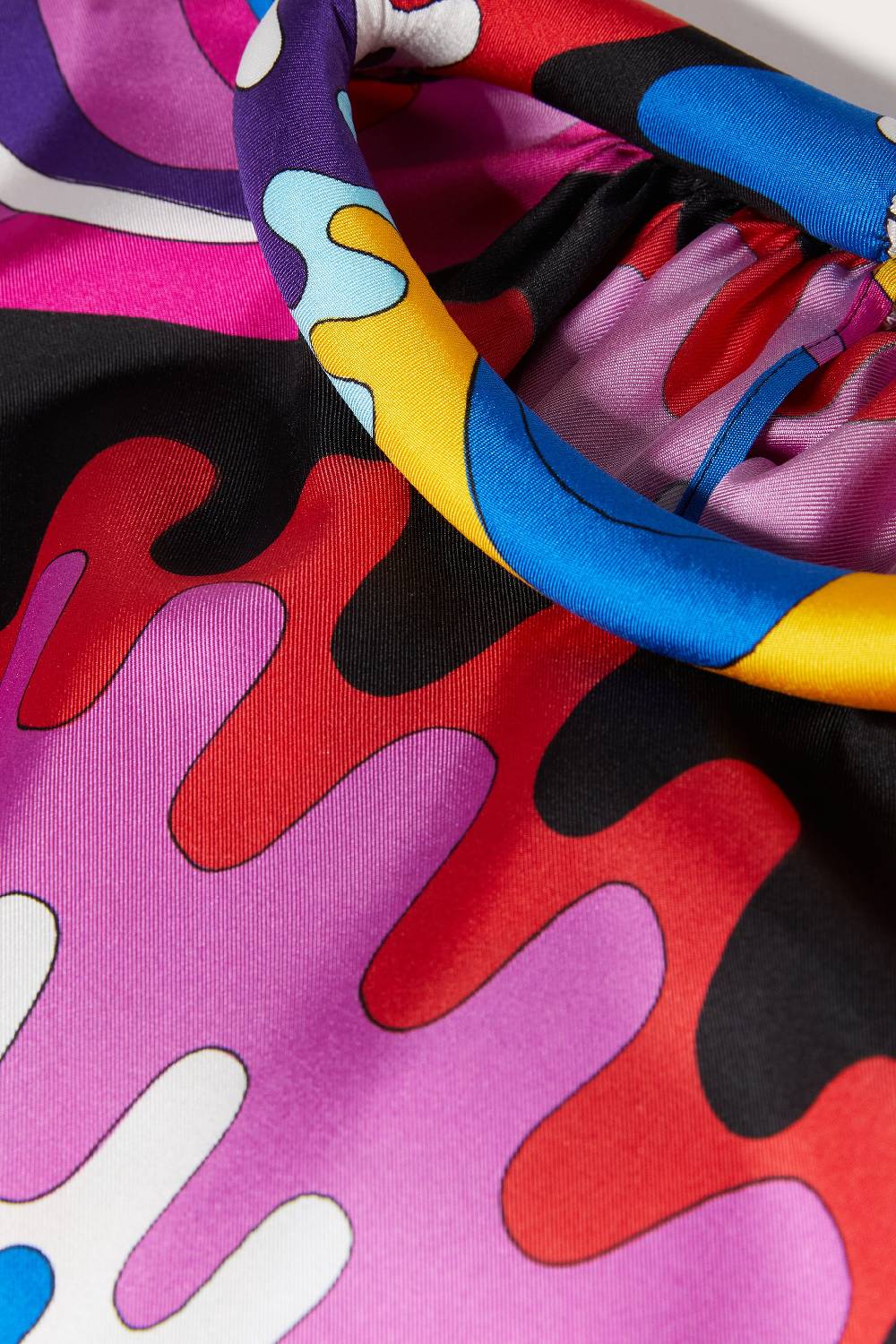 Pucci Abito Kaftano In Seta Con Stampa Bersaglio