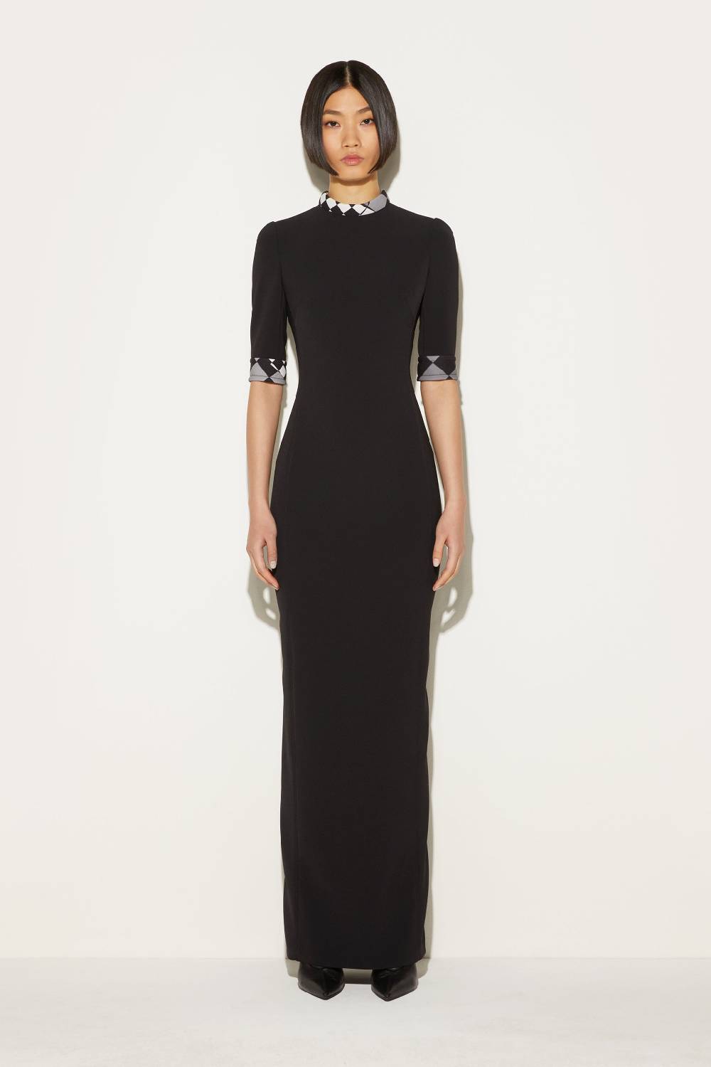 Pucci Abito Lungo Con Colletto Rialzato