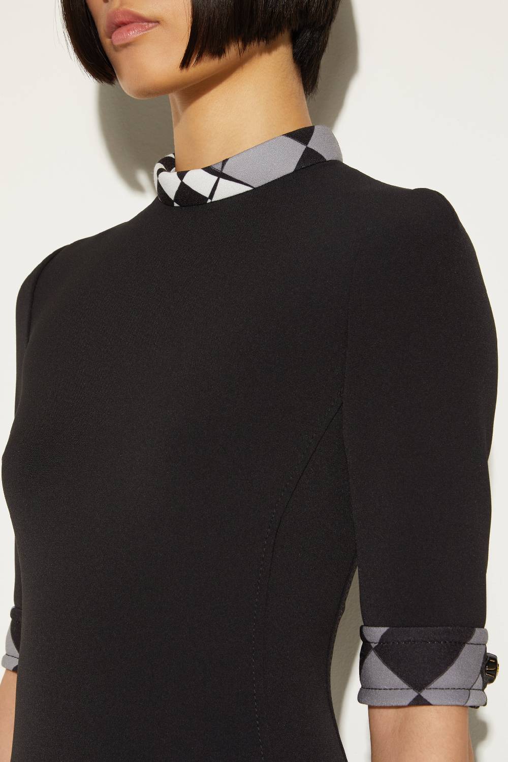 Pucci Abito Lungo Con Colletto Rialzato