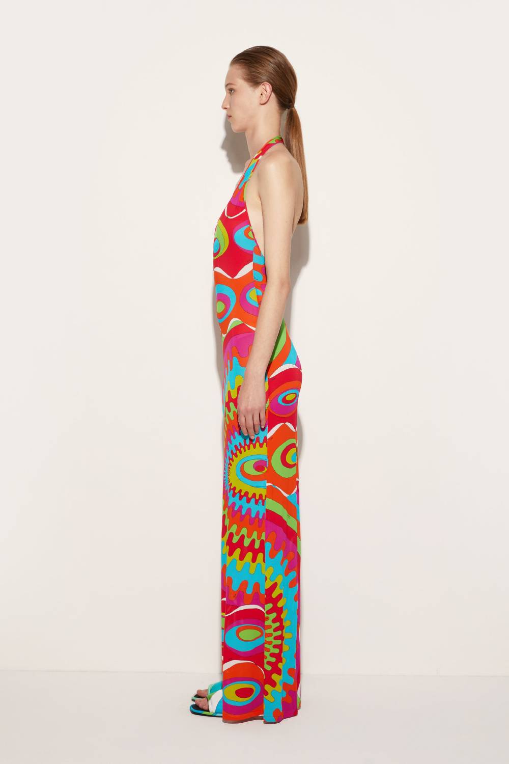 Pucci Abito Lungo Con Stampa Bersaglio