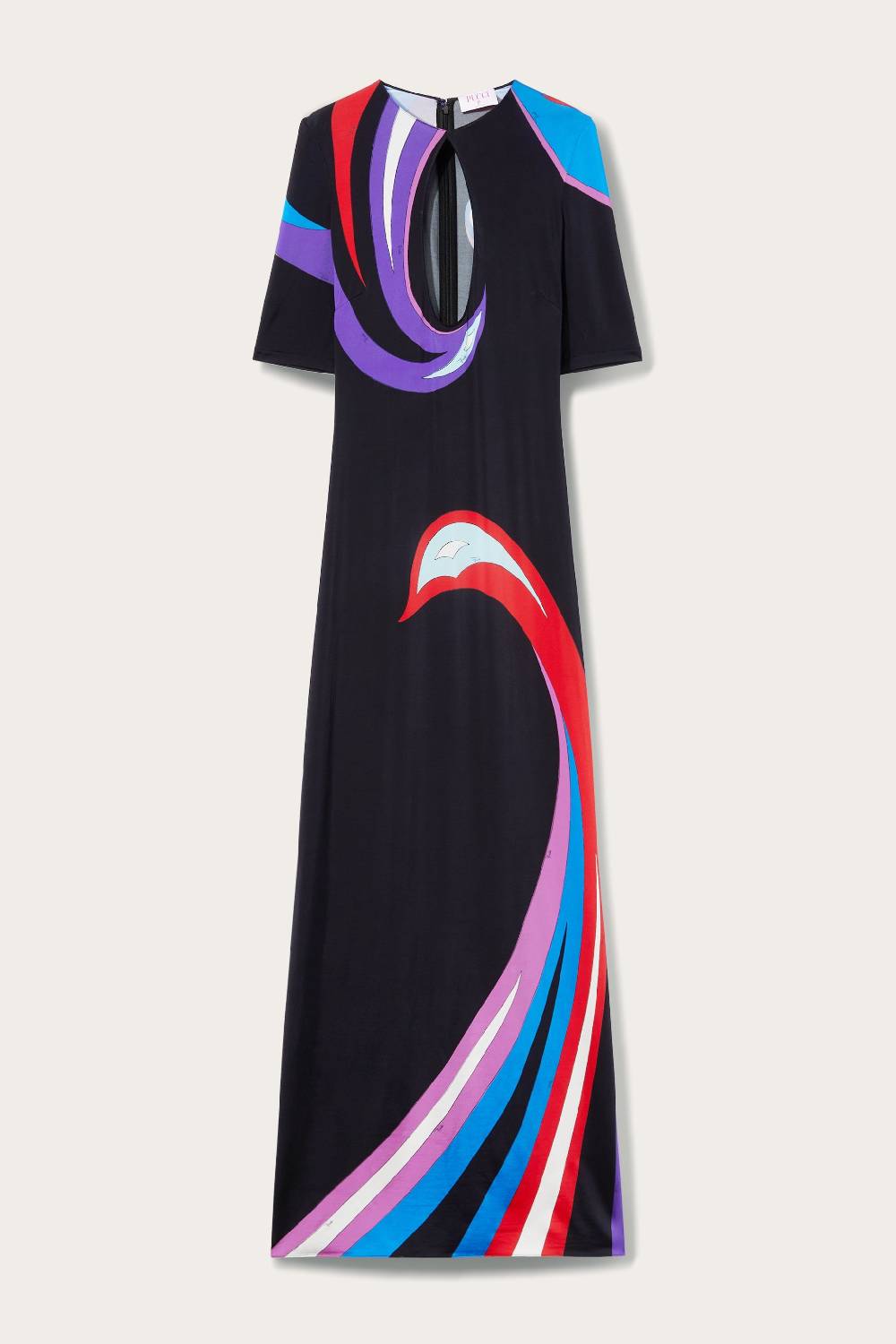 Pucci Abito lungo con stampa Cigni