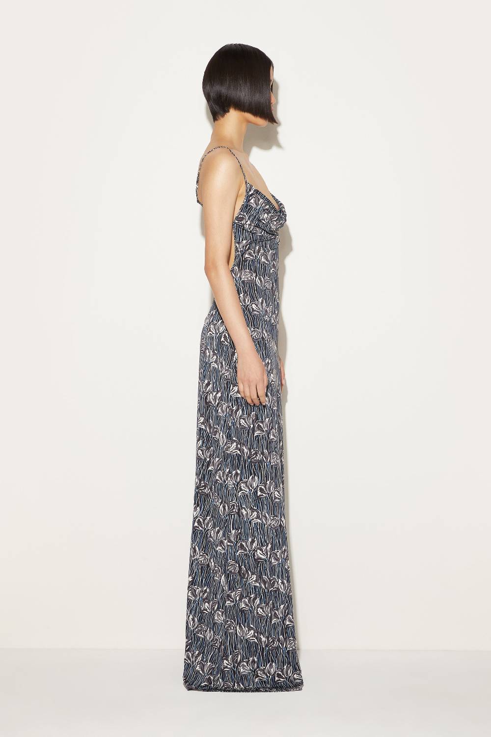 Pucci Abito Lungo Con Stampa Fior Di Loto