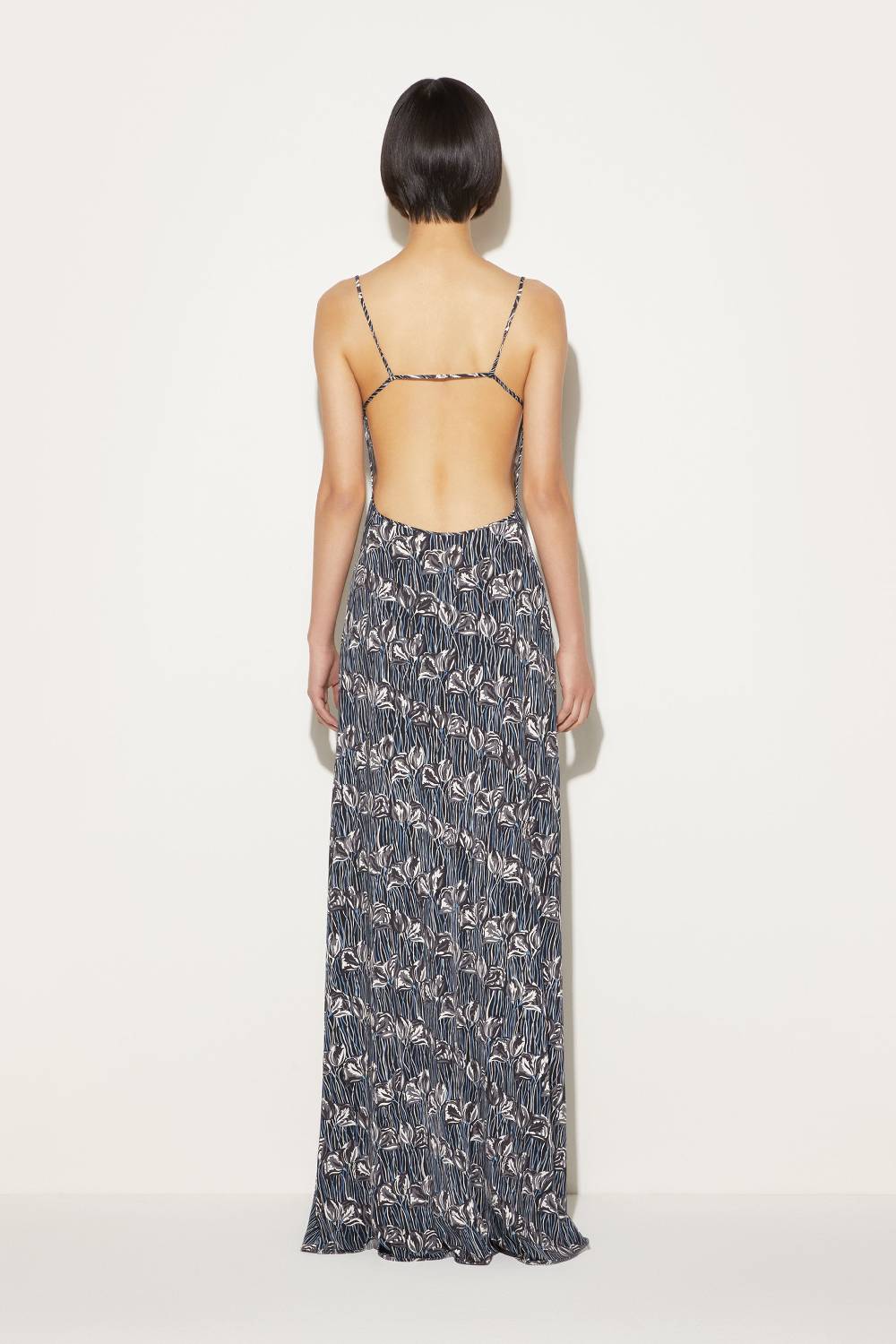 Pucci Abito Lungo Con Stampa Fior Di Loto