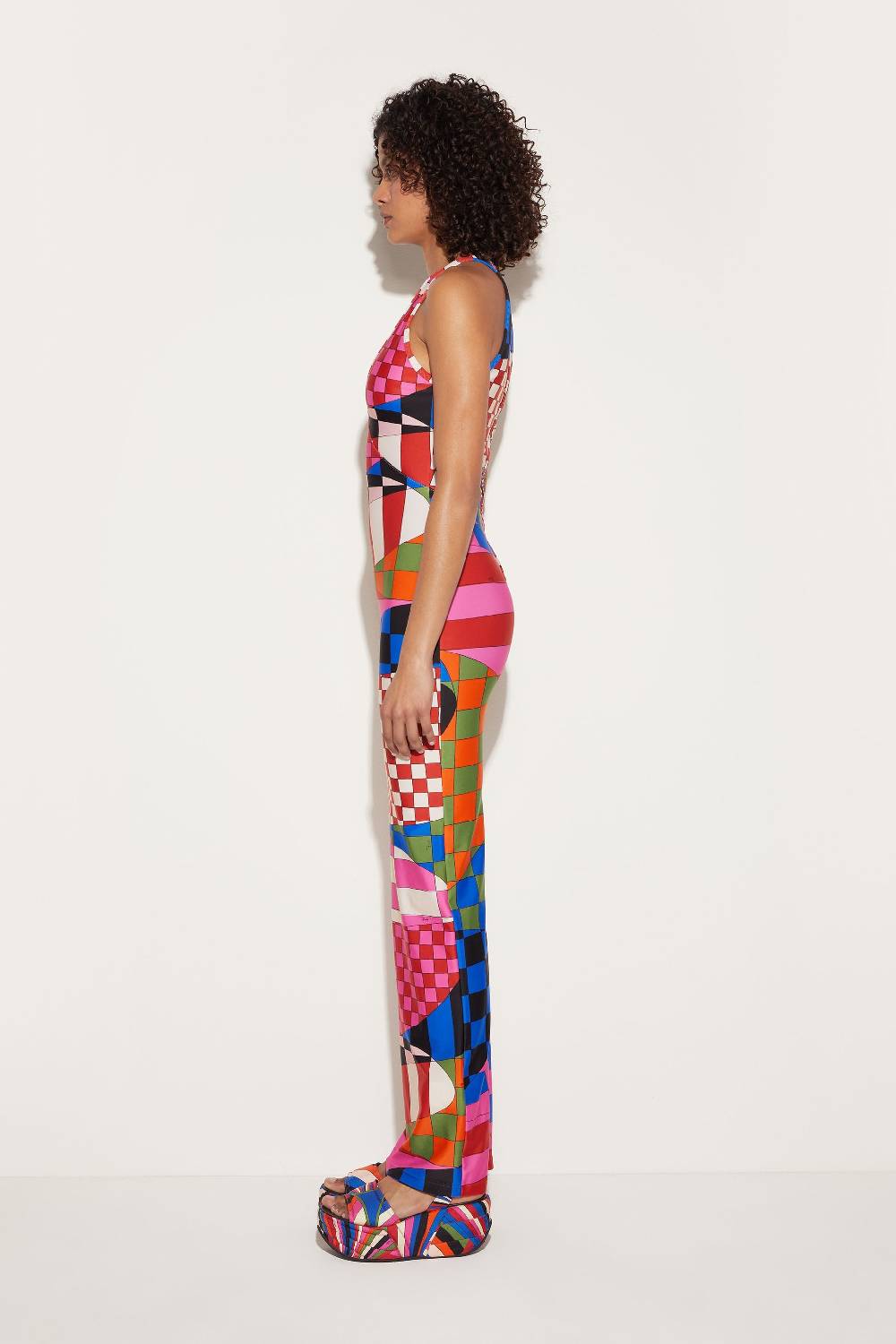 Pucci Abito Lungo Con Stampa Giardino