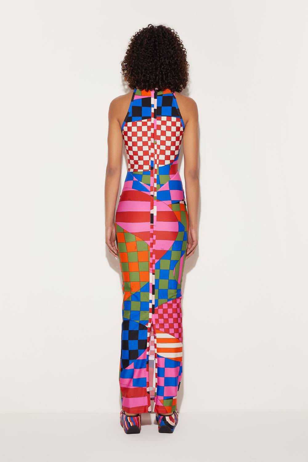 Pucci Abito Lungo Con Stampa Giardino