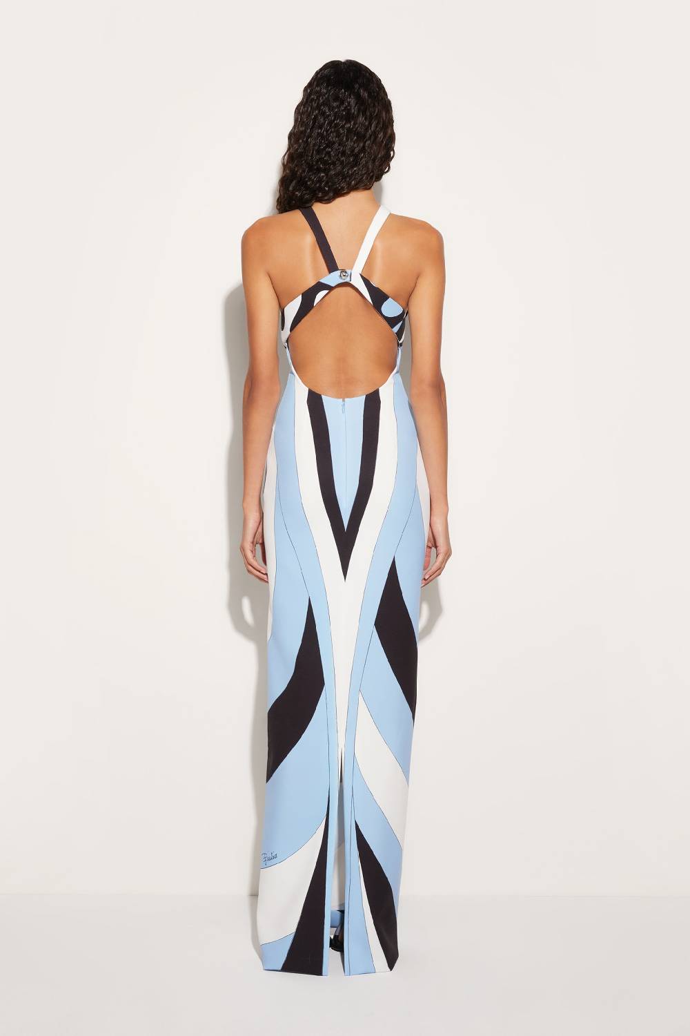 Pucci Abito Lungo Con Stampa Iride