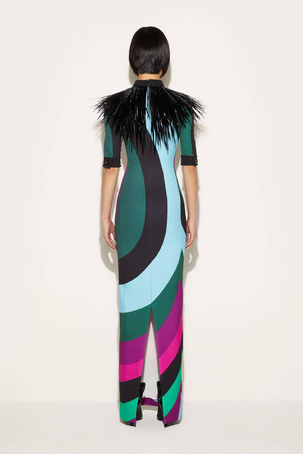 Pucci Abito Lungo Con Stampa Iride