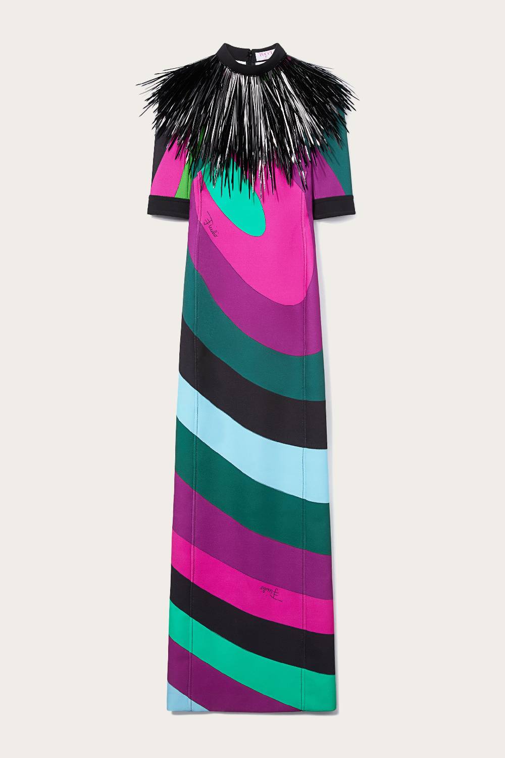 Pucci Abito lungo con stampa Iride