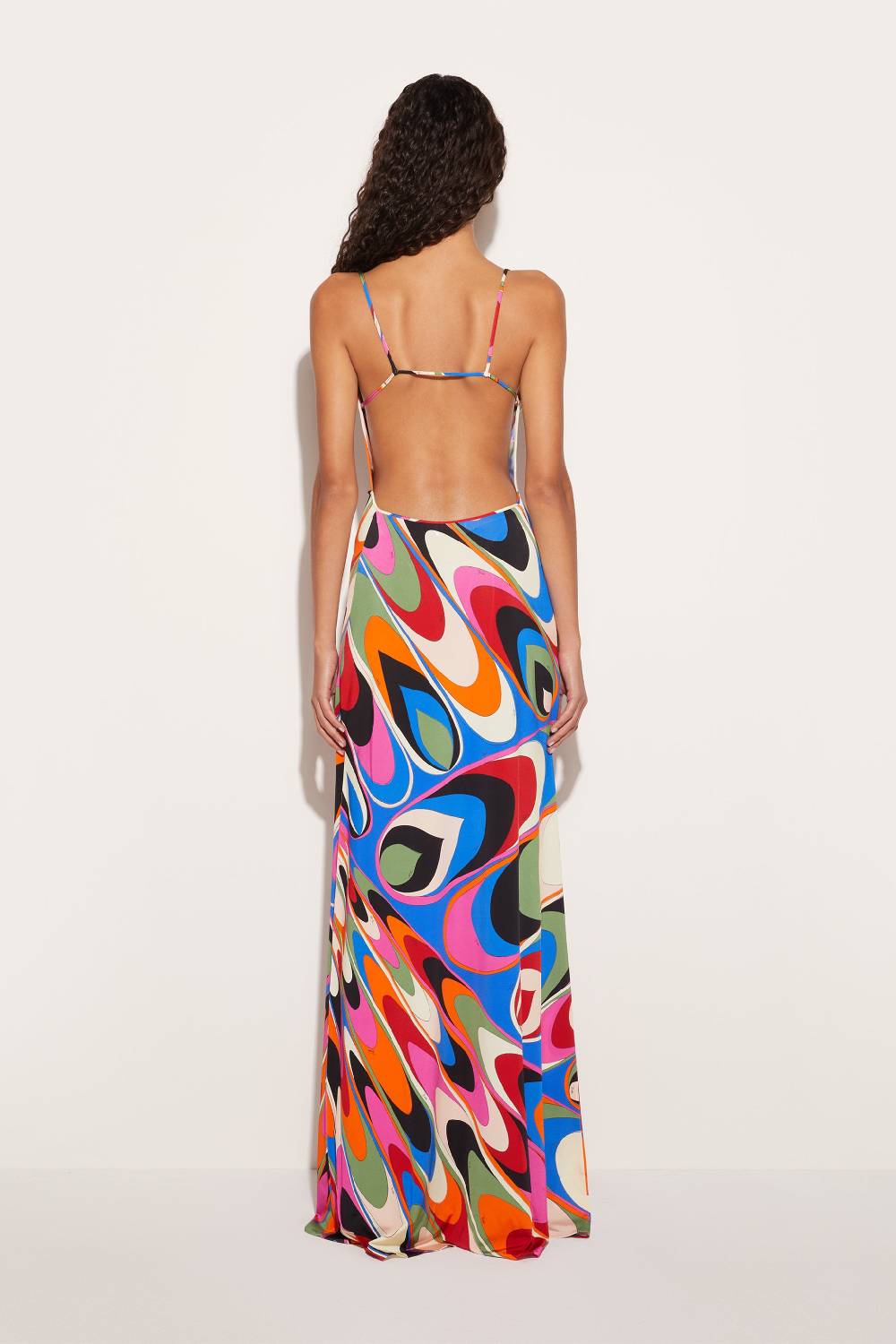 Pucci Abito Lungo Con Stampa Onde