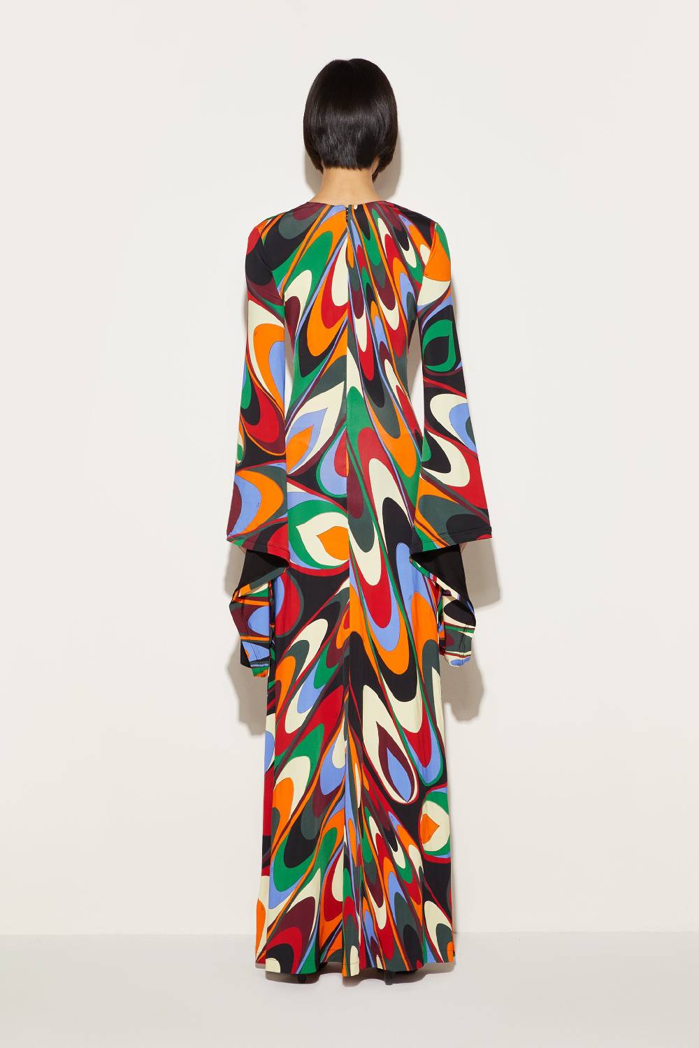 Pucci Abito Lungo Con Stampa Onde