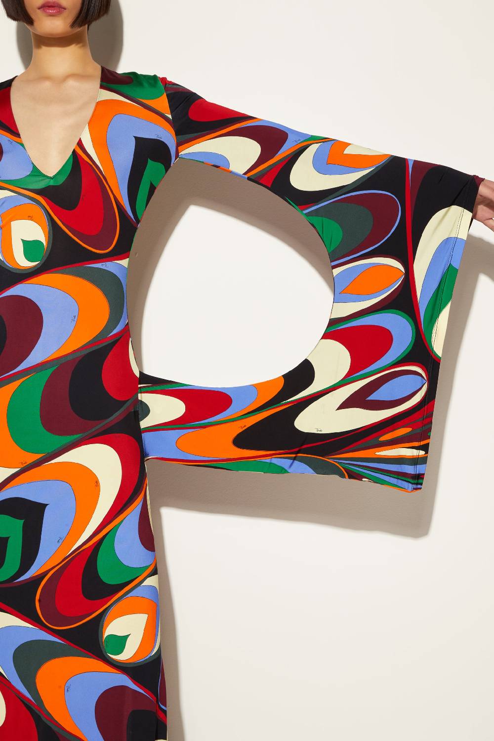 Pucci Abito Lungo Con Stampa Onde