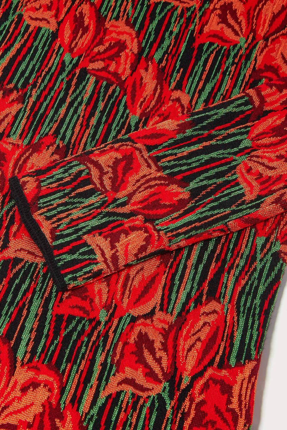 Pucci Abito Lungo Jacquard Con Motivo Fior Di Loto