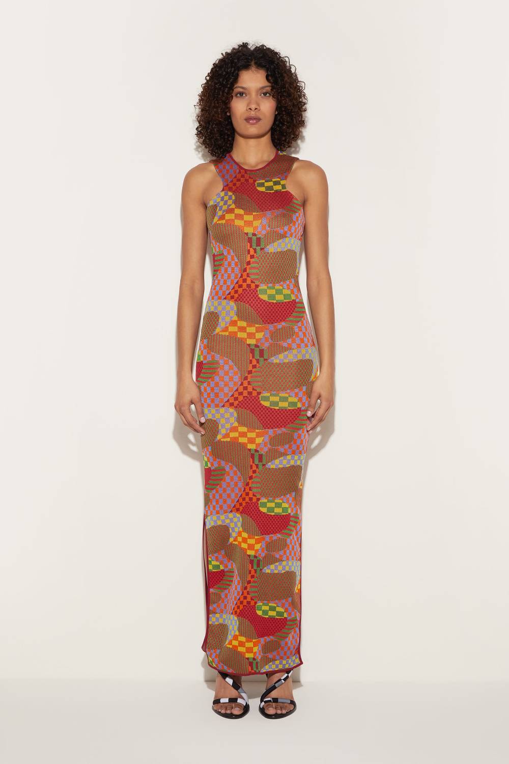 Pucci Abito Lungo Jacquard Con Motivo Giardino