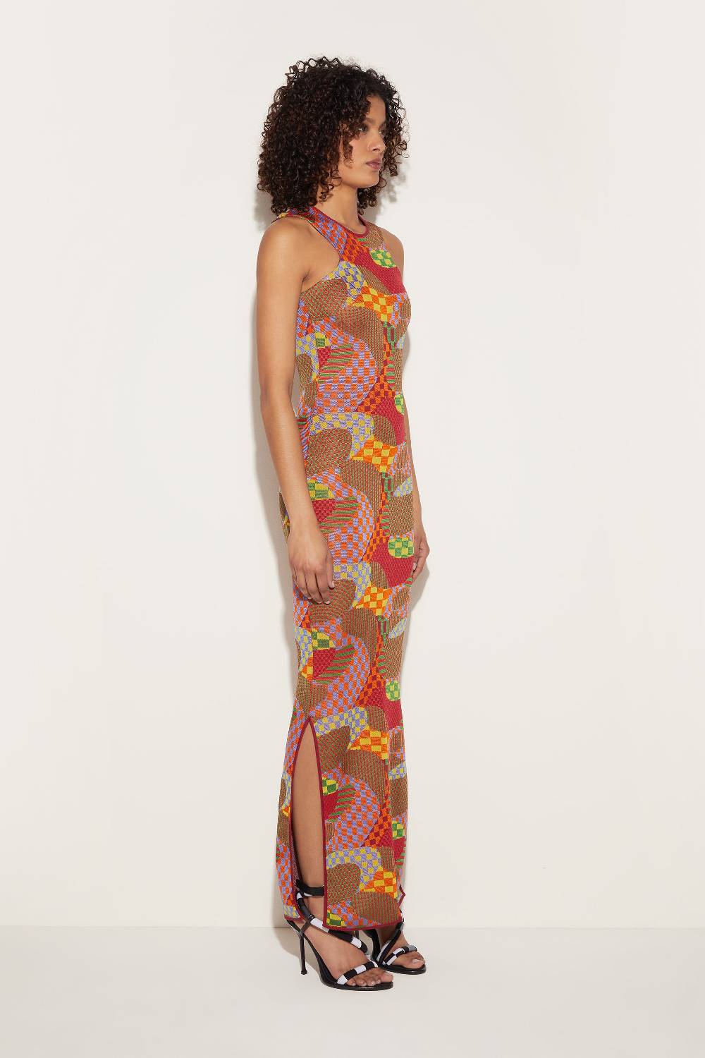 Pucci Abito Lungo Jacquard Con Motivo Giardino