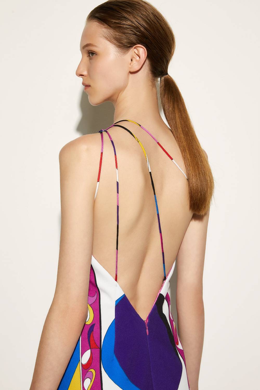 Pucci Abito Monospalla Con Stampa Pesci