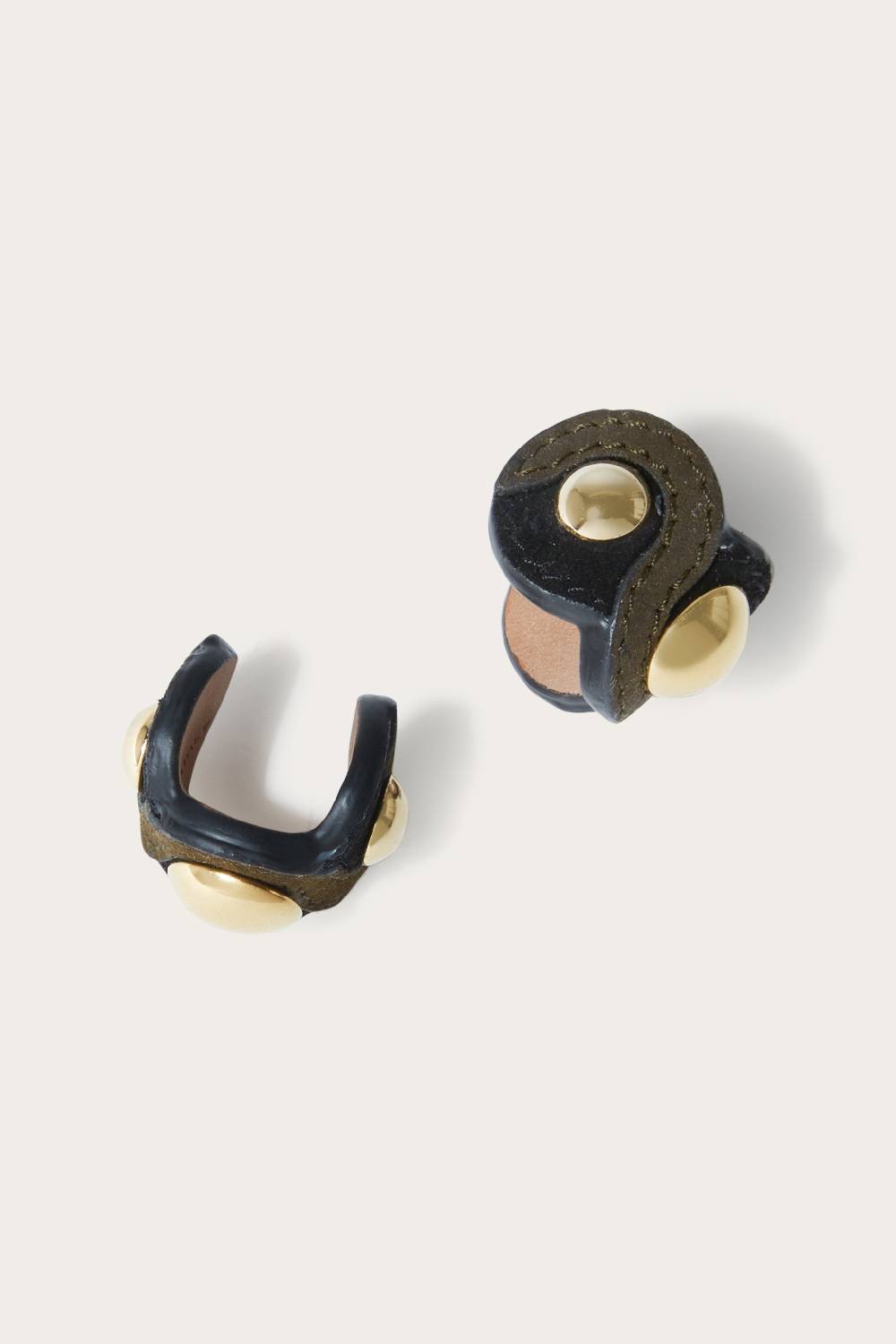 Pucci Anello Onde Chunky In Pelle Scamosciata