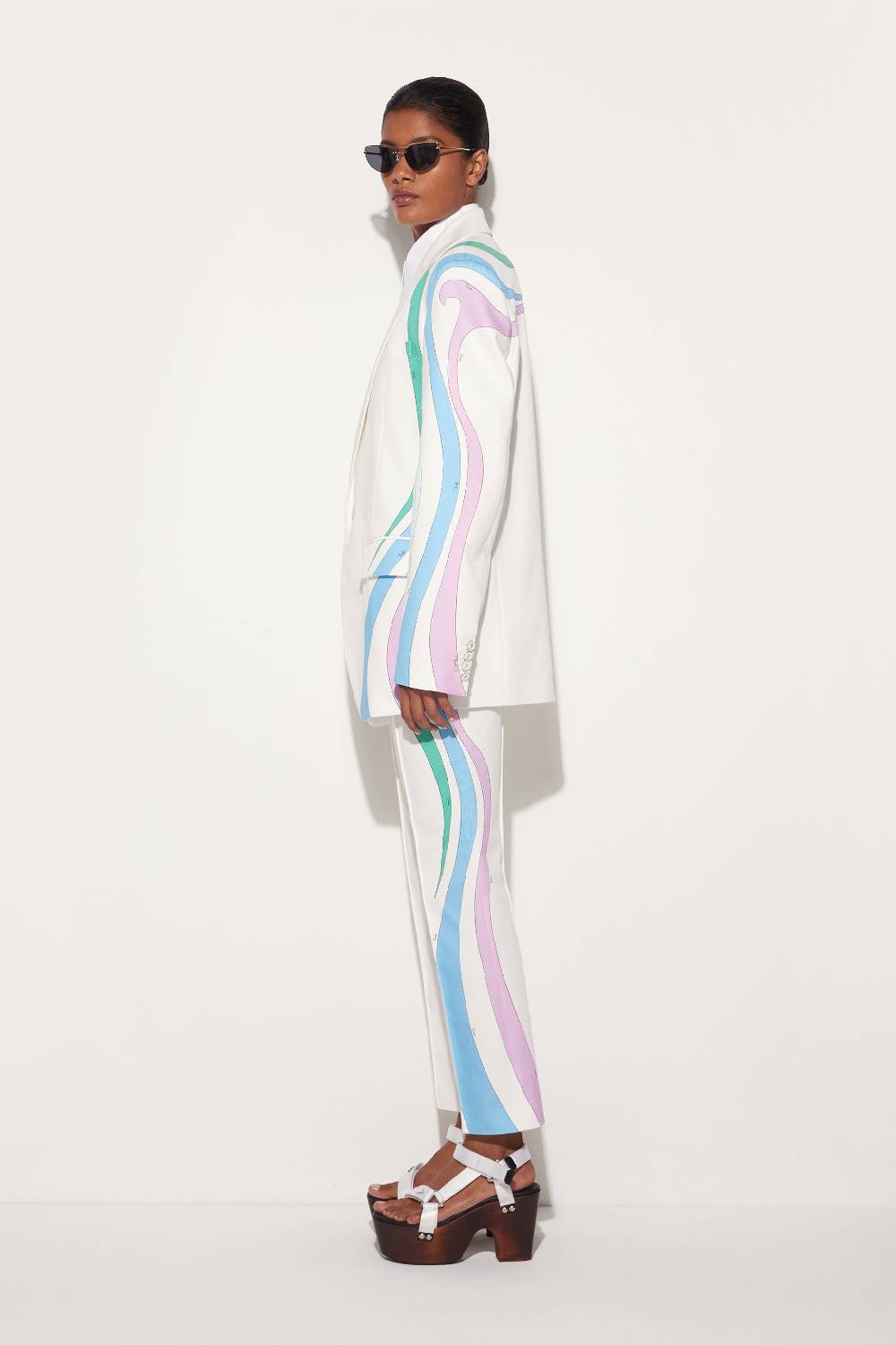 Pucci Blazer Monopetto Con Finiture Marmo