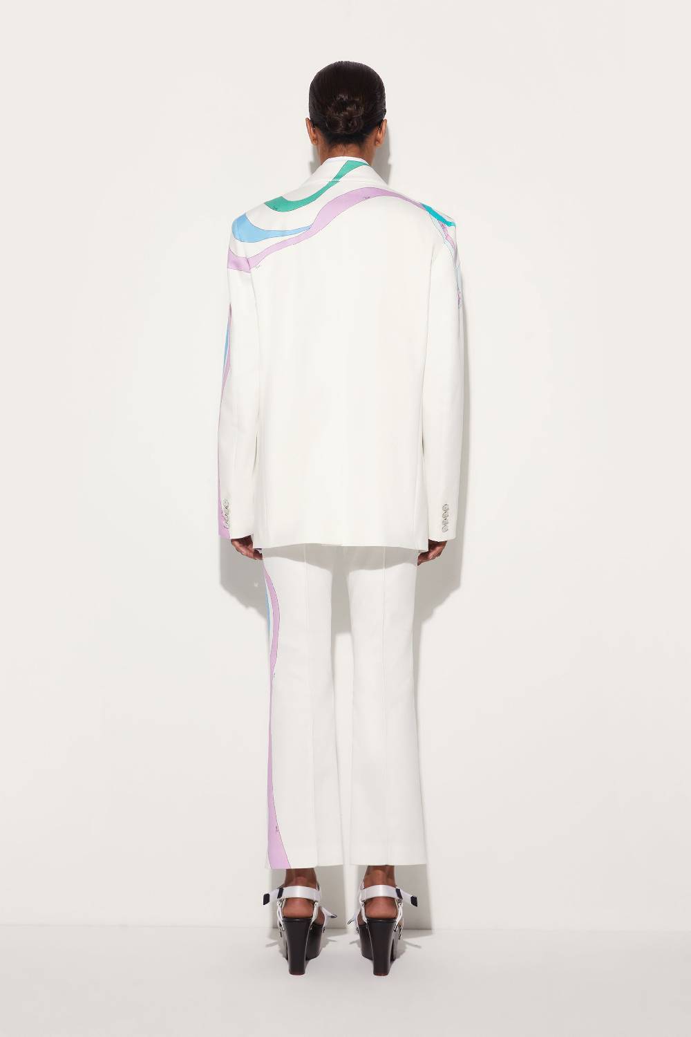 Pucci Blazer Monopetto Con Finiture Marmo