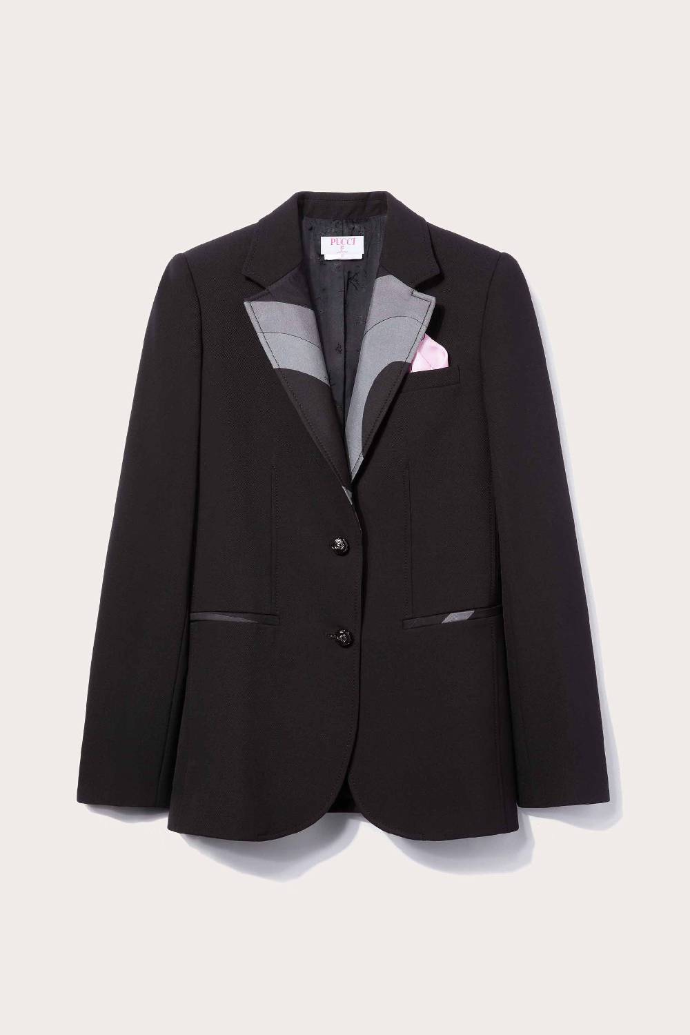 Pucci Blazer monopetto con finiture Marmo