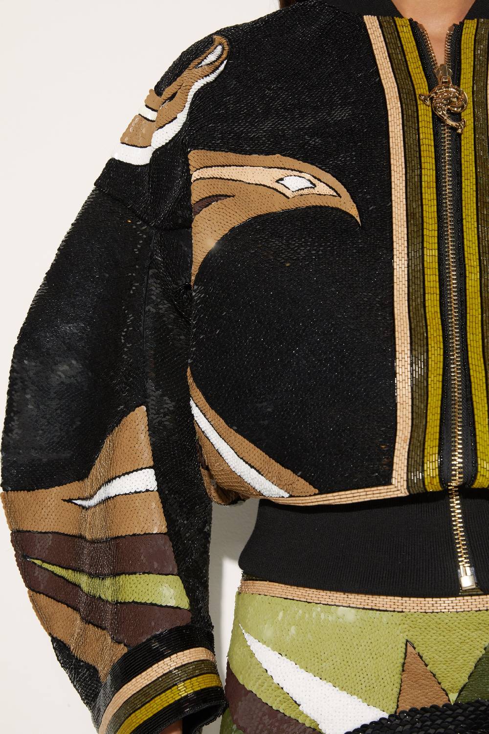 Pucci Bomber Con Motivo Cigni