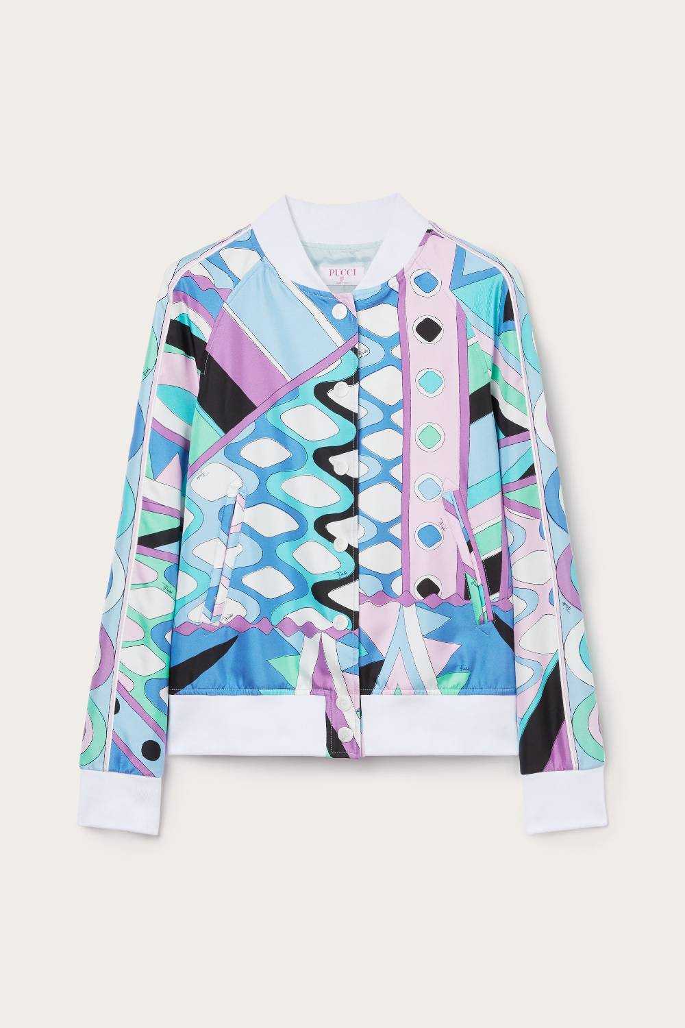 Pucci Bomber in seta con stampa Vivara