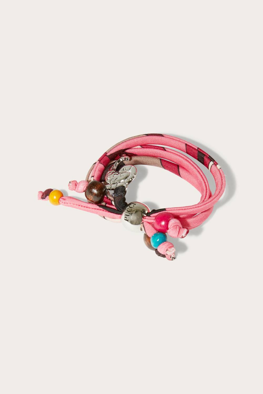 Pucci Bracciale Con Perline E Stampa Fiamme