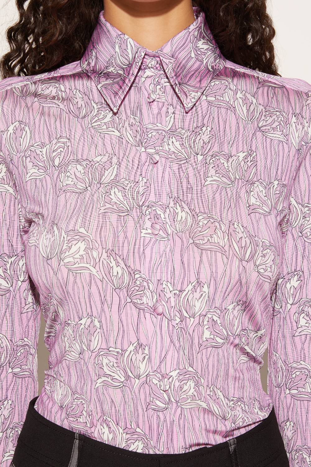 Pucci Camicia Con Stampa Fior Di Loto