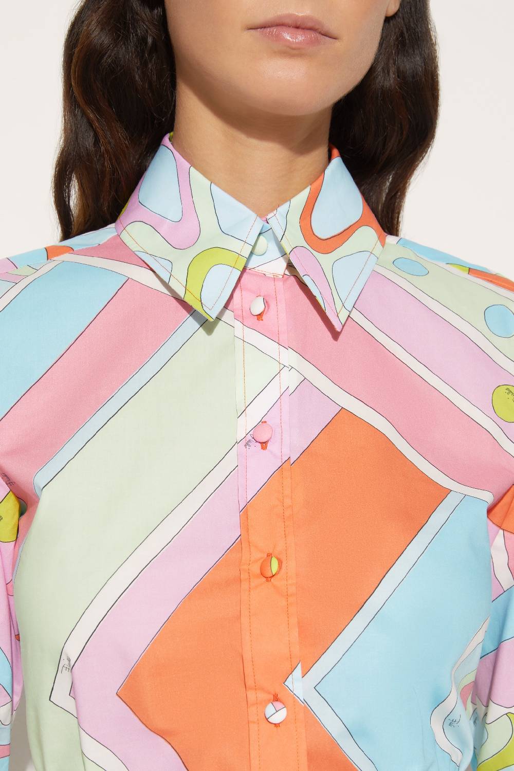 Pucci Camicia Con Stampa Vivara