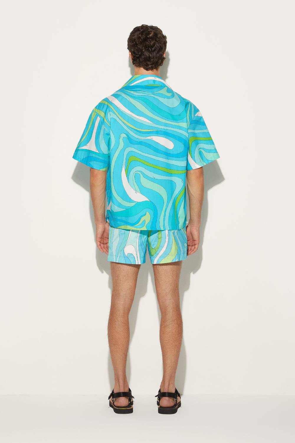 Pucci Camicia Da Bowling Con Stampa Marmo