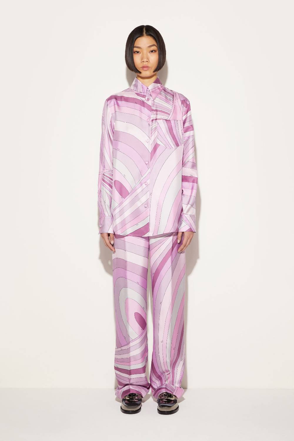 Pucci Camicia In Seta Con Stampa Iride