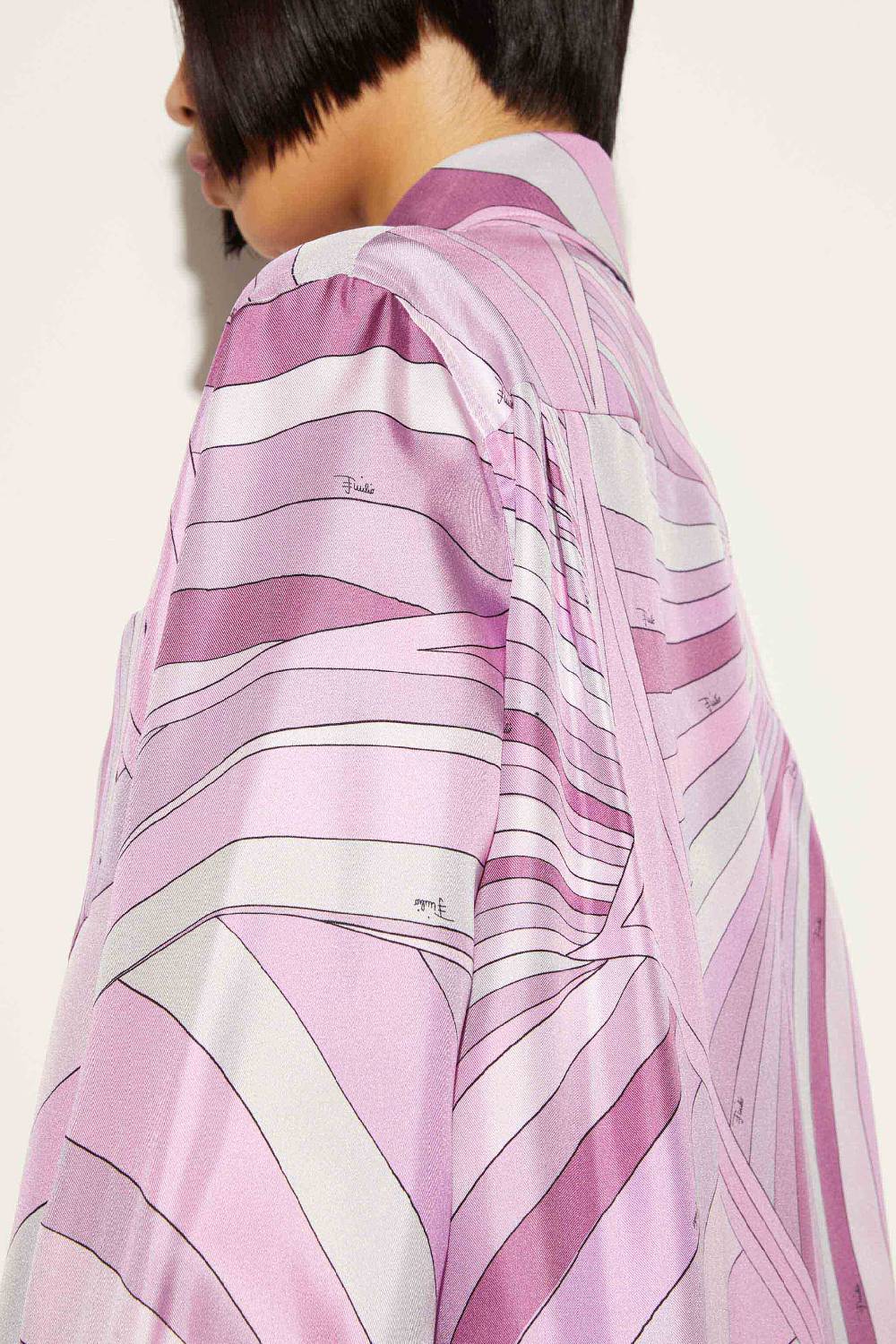 Pucci Camicia In Seta Con Stampa Iride