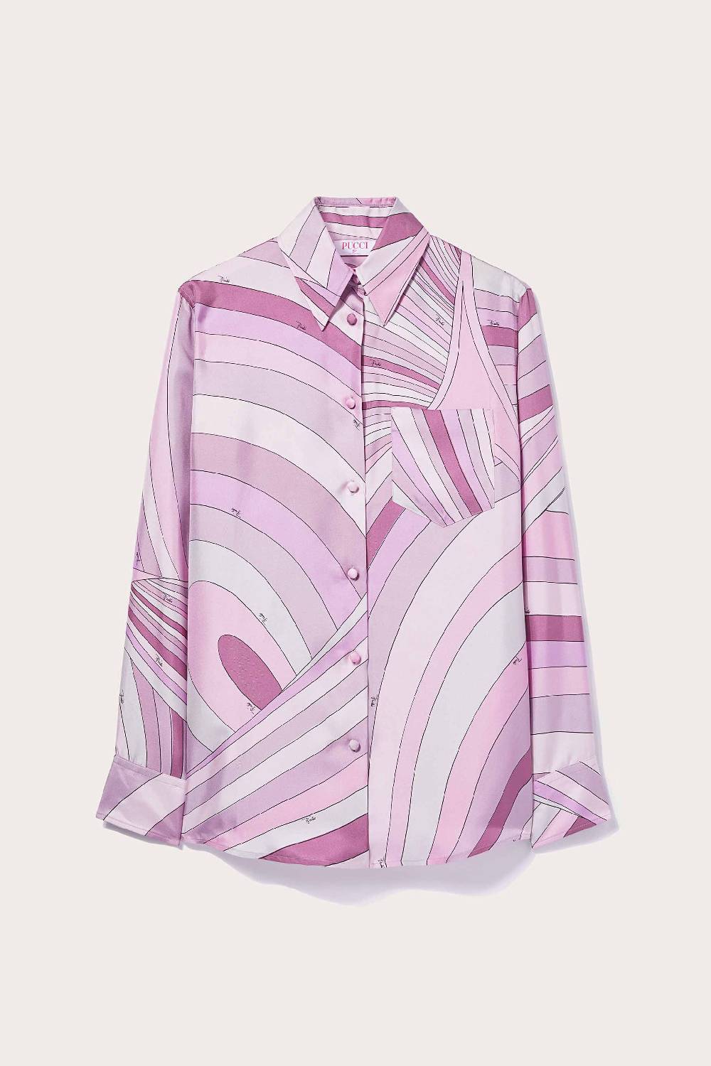 Pucci Camicia in seta con stampa Iride