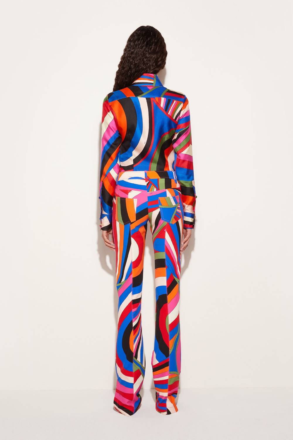 Pucci Camicia In Seta Con Stampa Iride