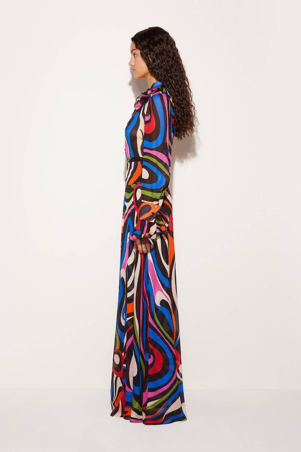 Pucci Camicia In Seta Con Stampa Marmo