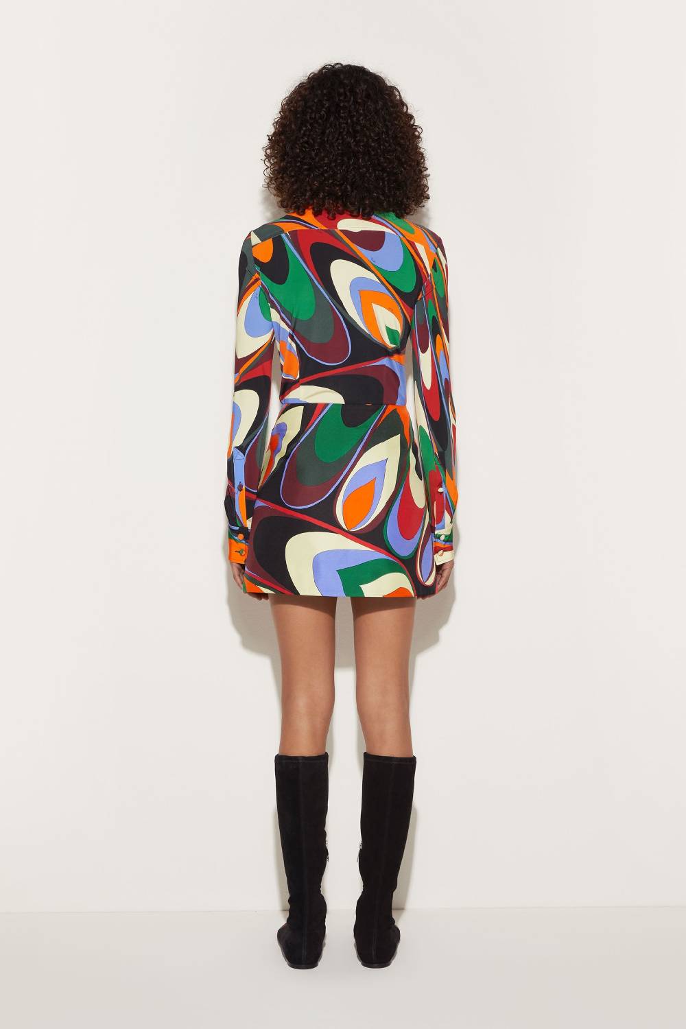 Pucci Camicia In Seta Con Stampa Onde