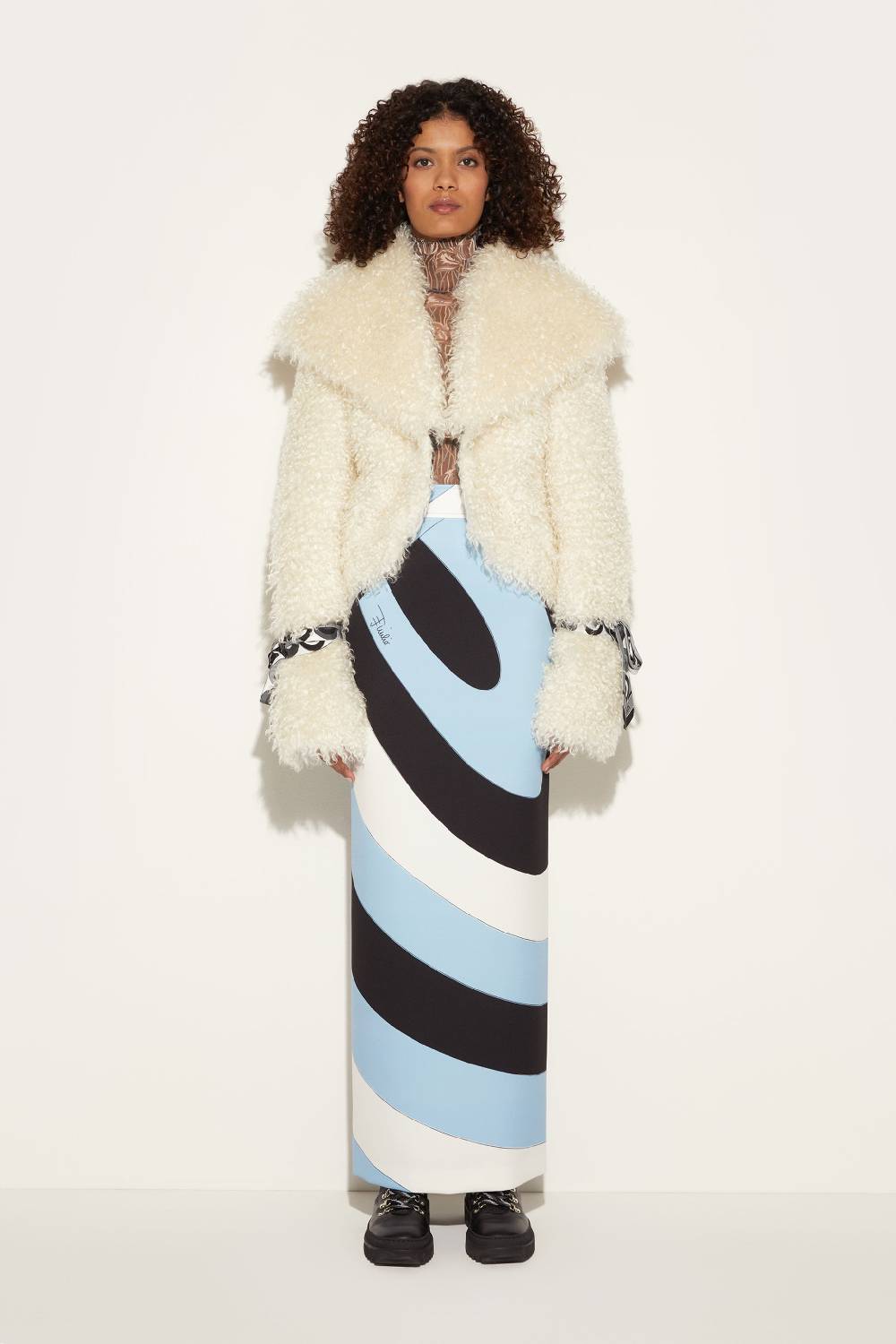 Pucci Cappotto In Shearling Sintetico