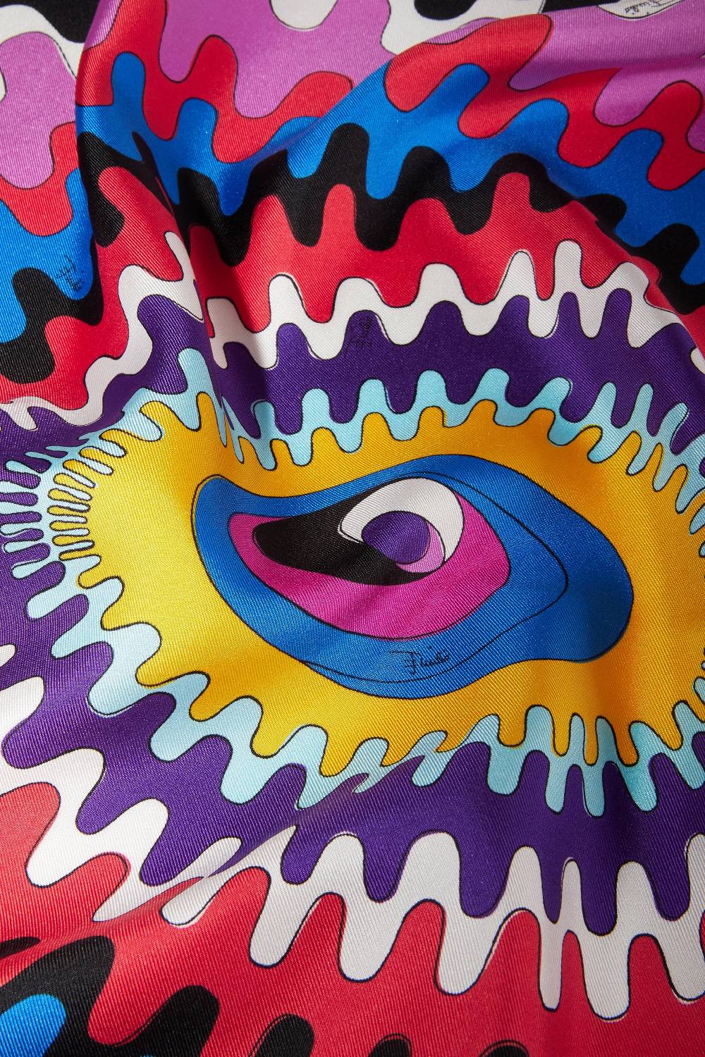 Pucci Carré Grande In Seta Con Stampa Bersaglio