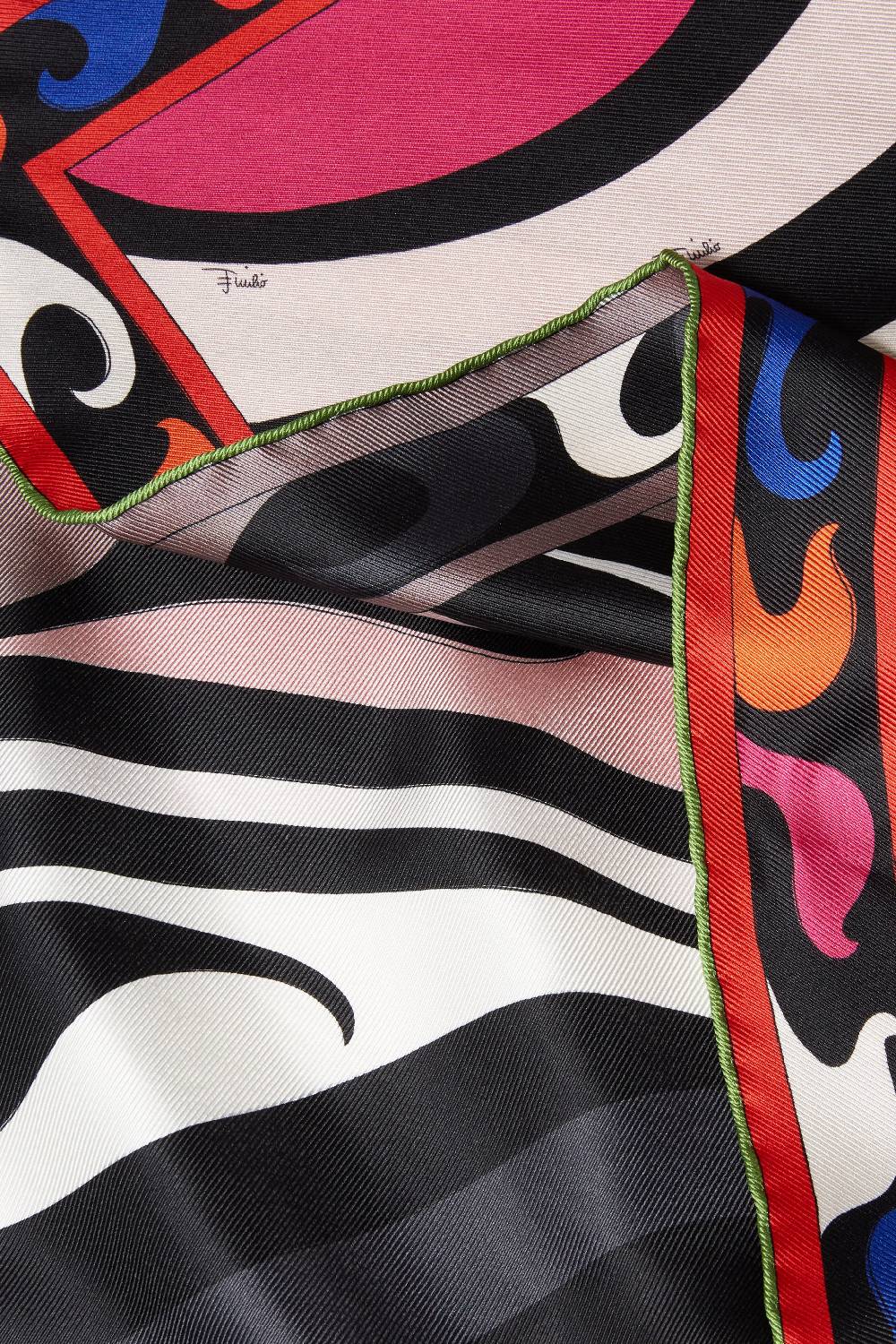 Pucci Carré Grande In Seta Con Stampa Marmo