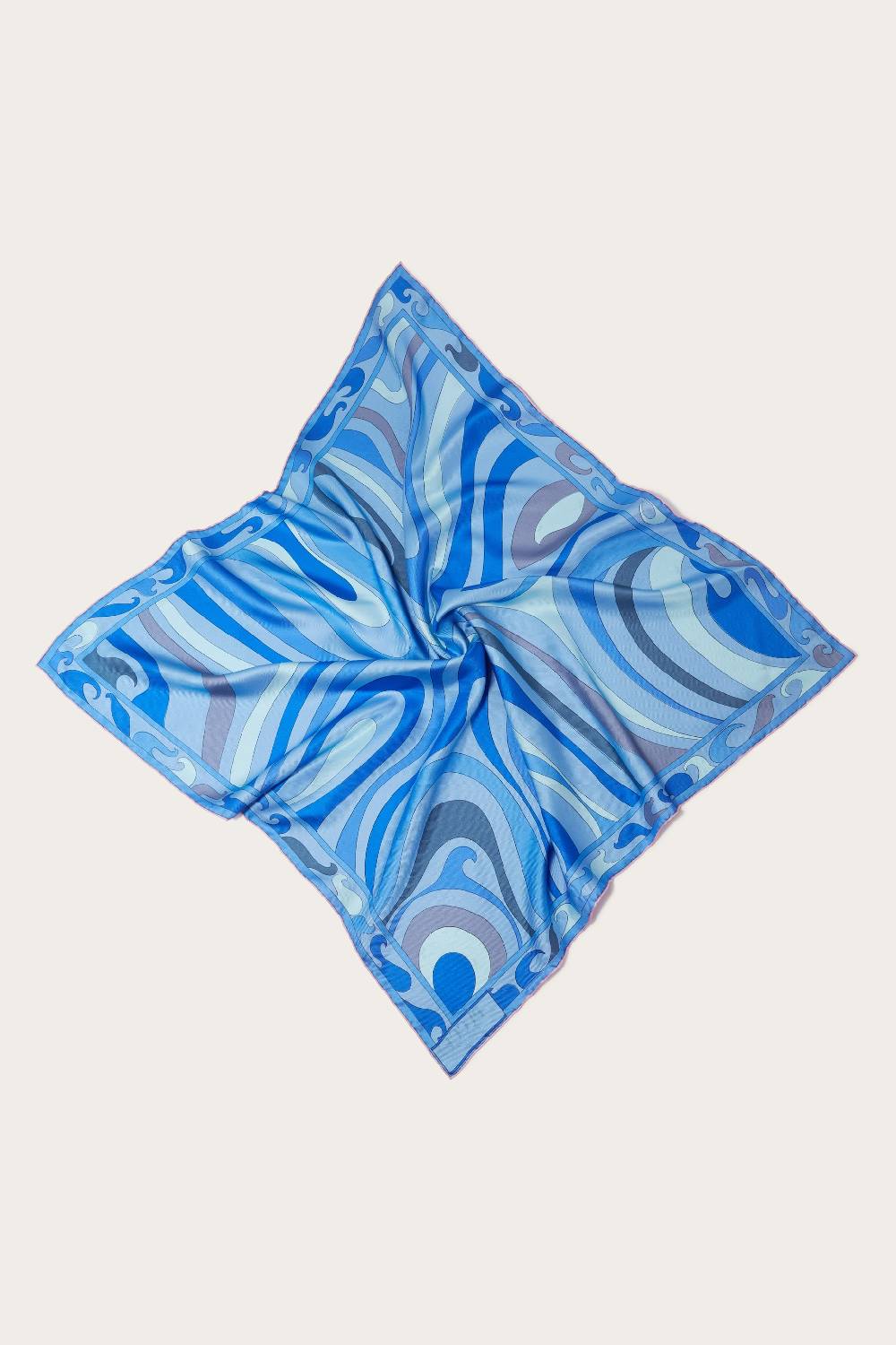 Pucci Carré Grande In Seta Con Stampa Marmo